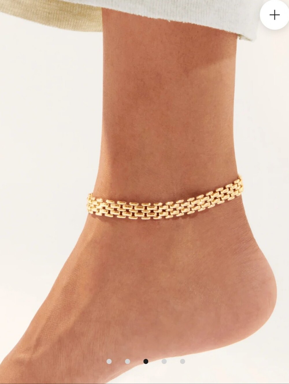JENNYBIRD Francis Gold Link Chain Anklet NEW